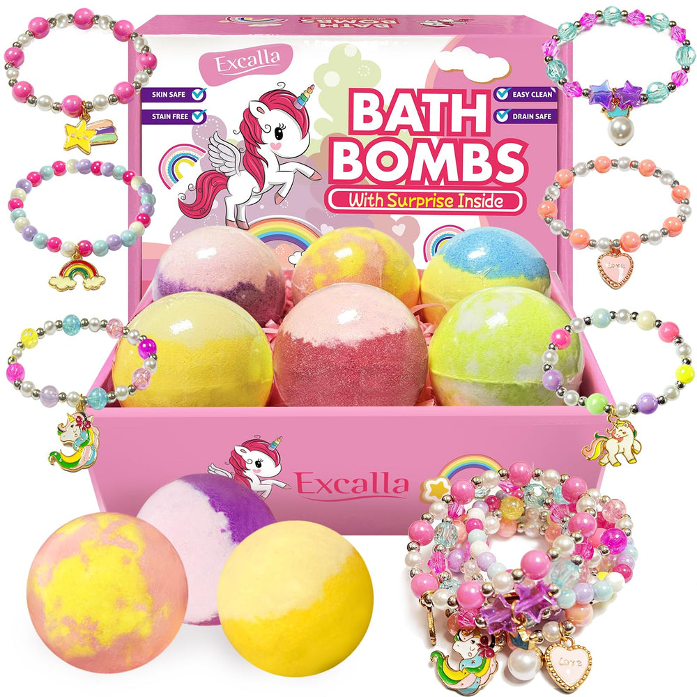 Excalla bomba de baño con seis fragancias únicas para niñas.