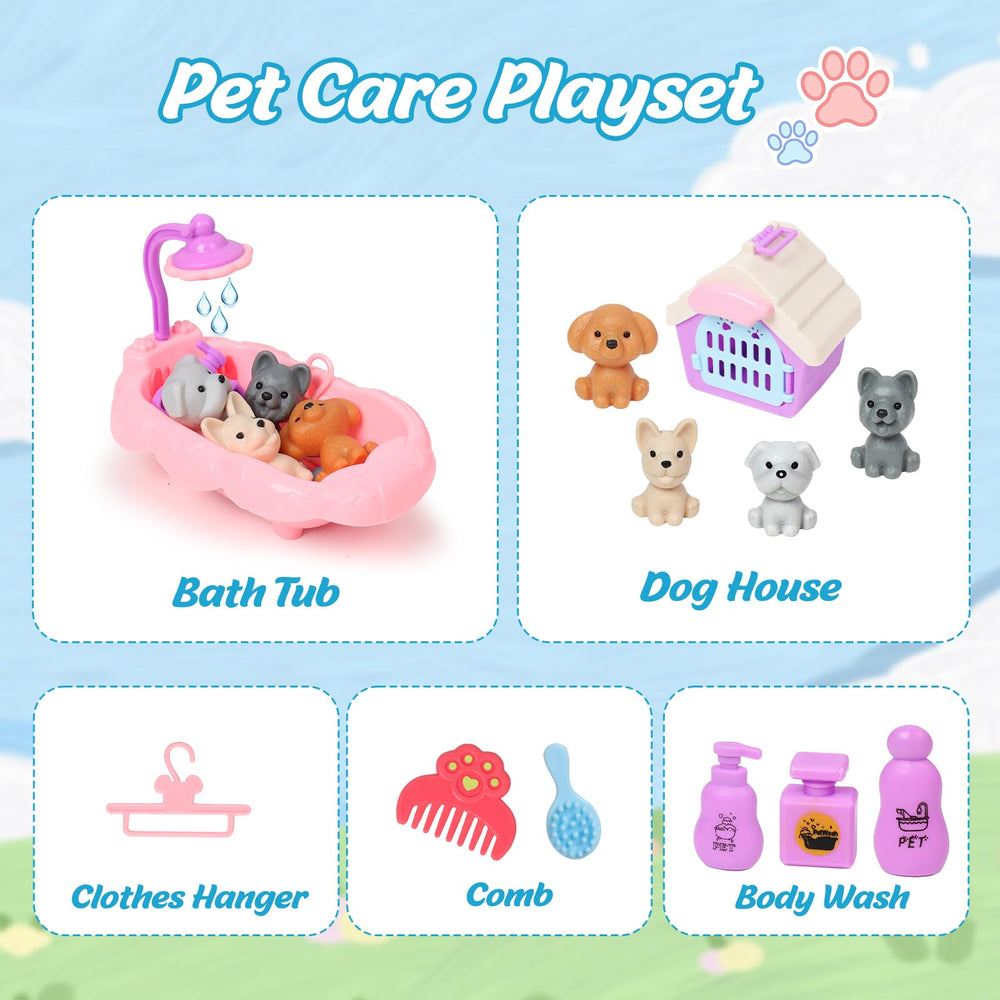Excalla ensemble bombes bain et jeu d'imitation chien.