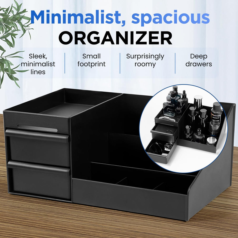 EXIN DECHEN Organizador de Encimera: gran capacidad para cosméticos y suministros.