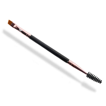 Existing Beauty brocha doble con punta angulada para cejas y pestañas, aplicación precisa.