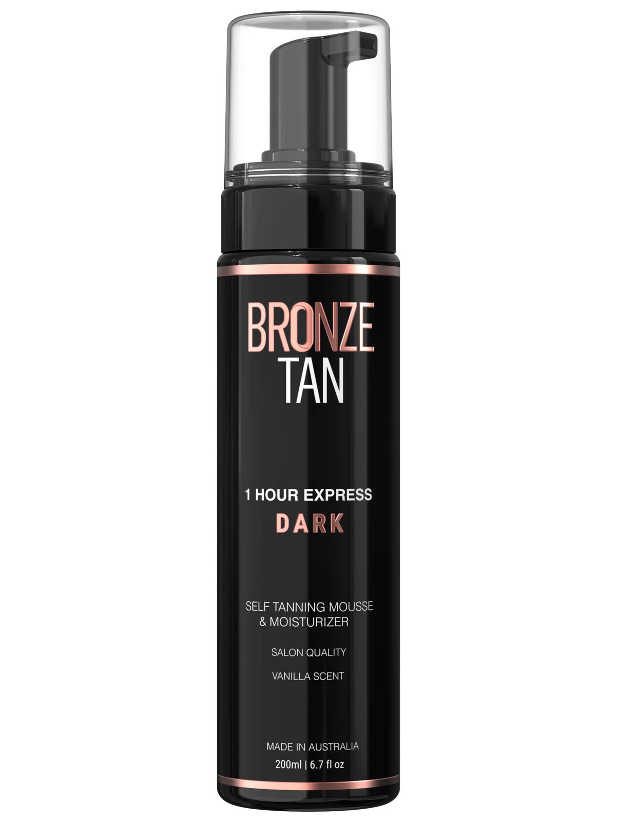 Existing Beauty Bronze Tan Mousse: guía de color para mezcla precisa y acabado uniforme.