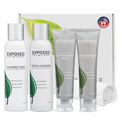 Exposed Skin Care kit: equilibrio de acné para una piel más clara.