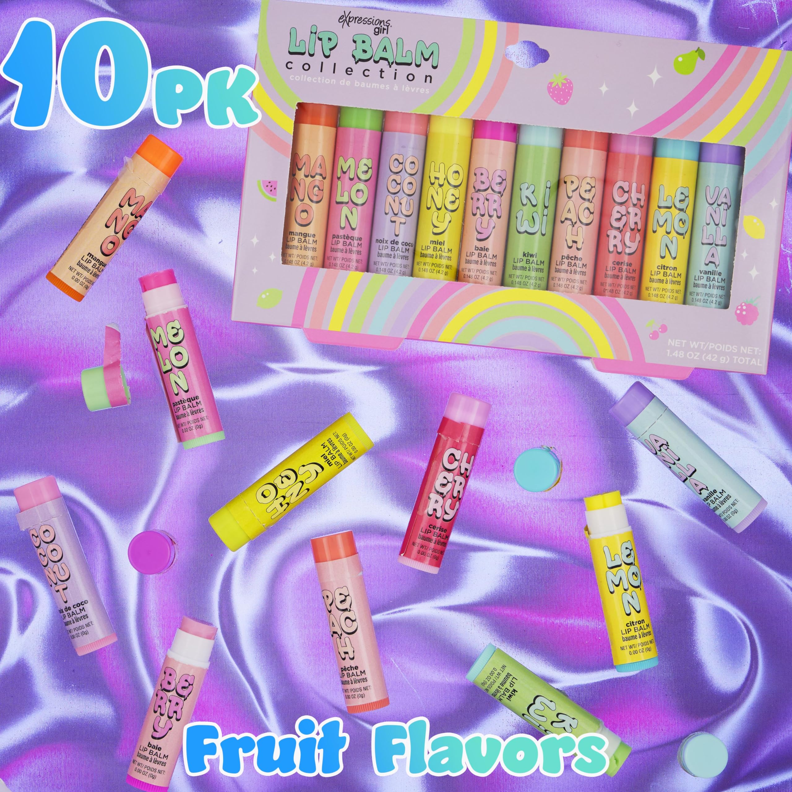 EXPRESSIONS bálsamo labial baya, sabor afrutado y protección diaria