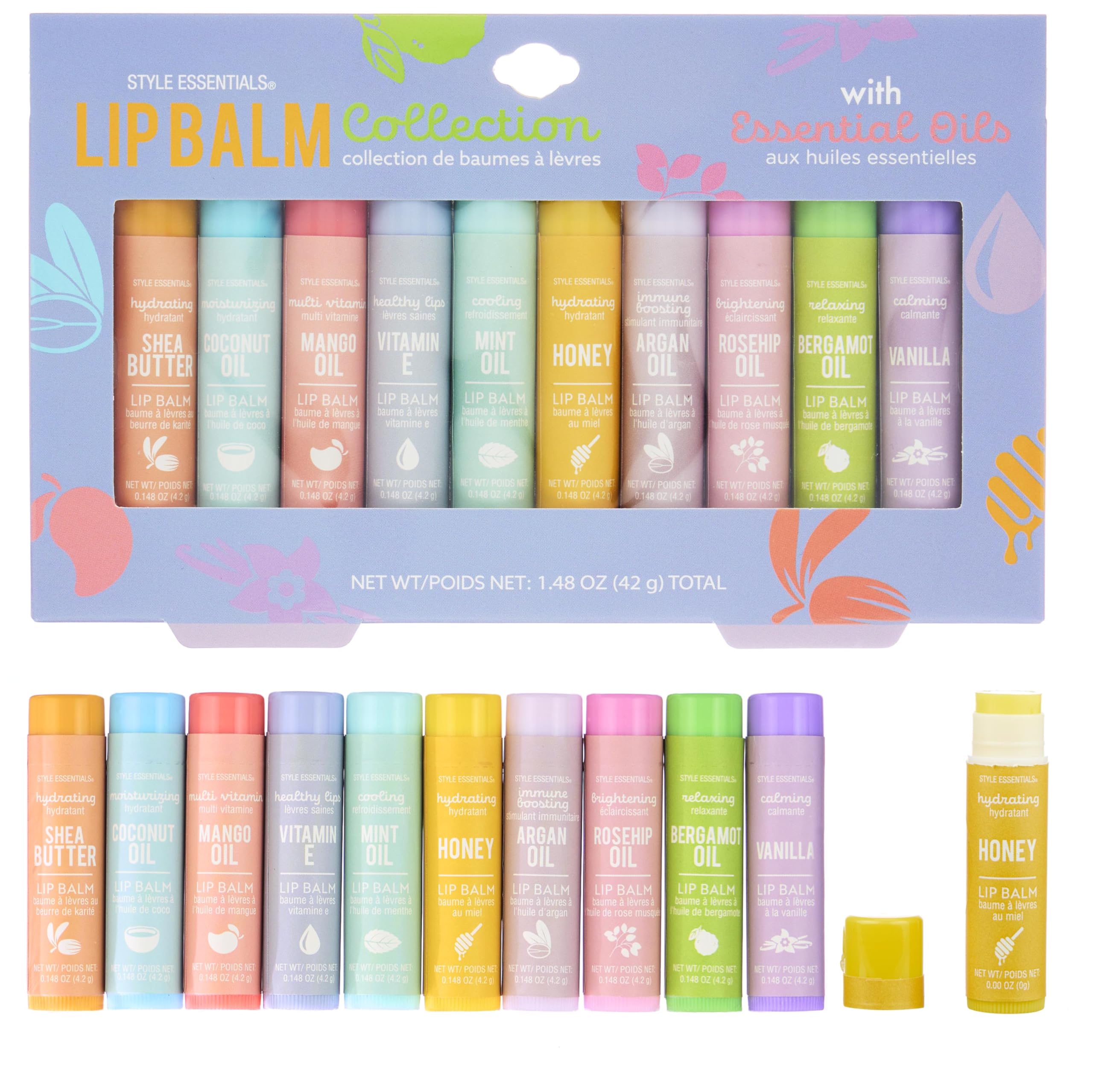 EXPRESSIONS balsamo labial pack diez sabores para hidratación diaria
