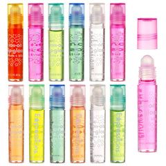 Brillos labiales Expressions Girl con aplicador rodillo para uso rápido.