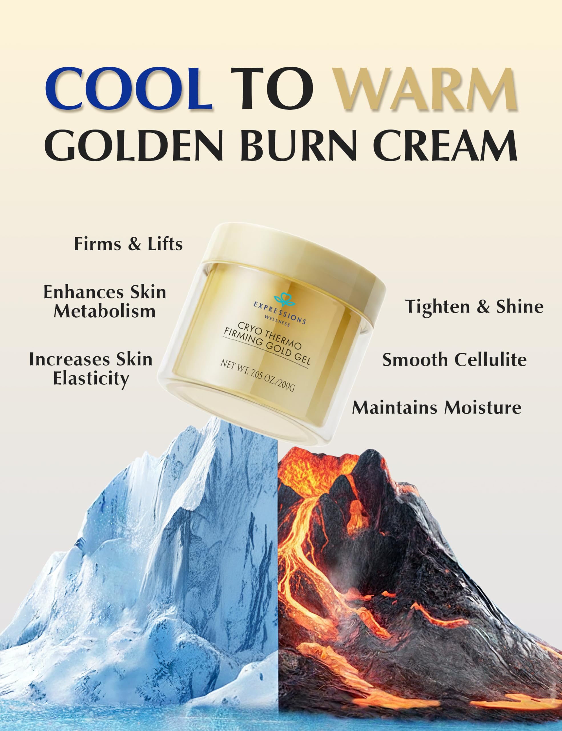 Activation thermique EXPRESSIONS WELLNESS – sensation chaleur douce pendant l’application.