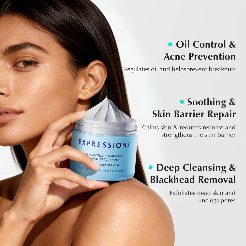EXPRESSIONS WELLNESS Mascarilla combate acné y puntos negros.