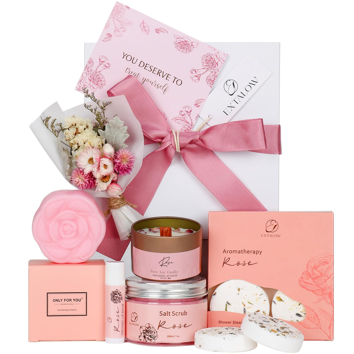 EXTALOW Savon Rose en Barre, douceur florale pour le soin quotidien.