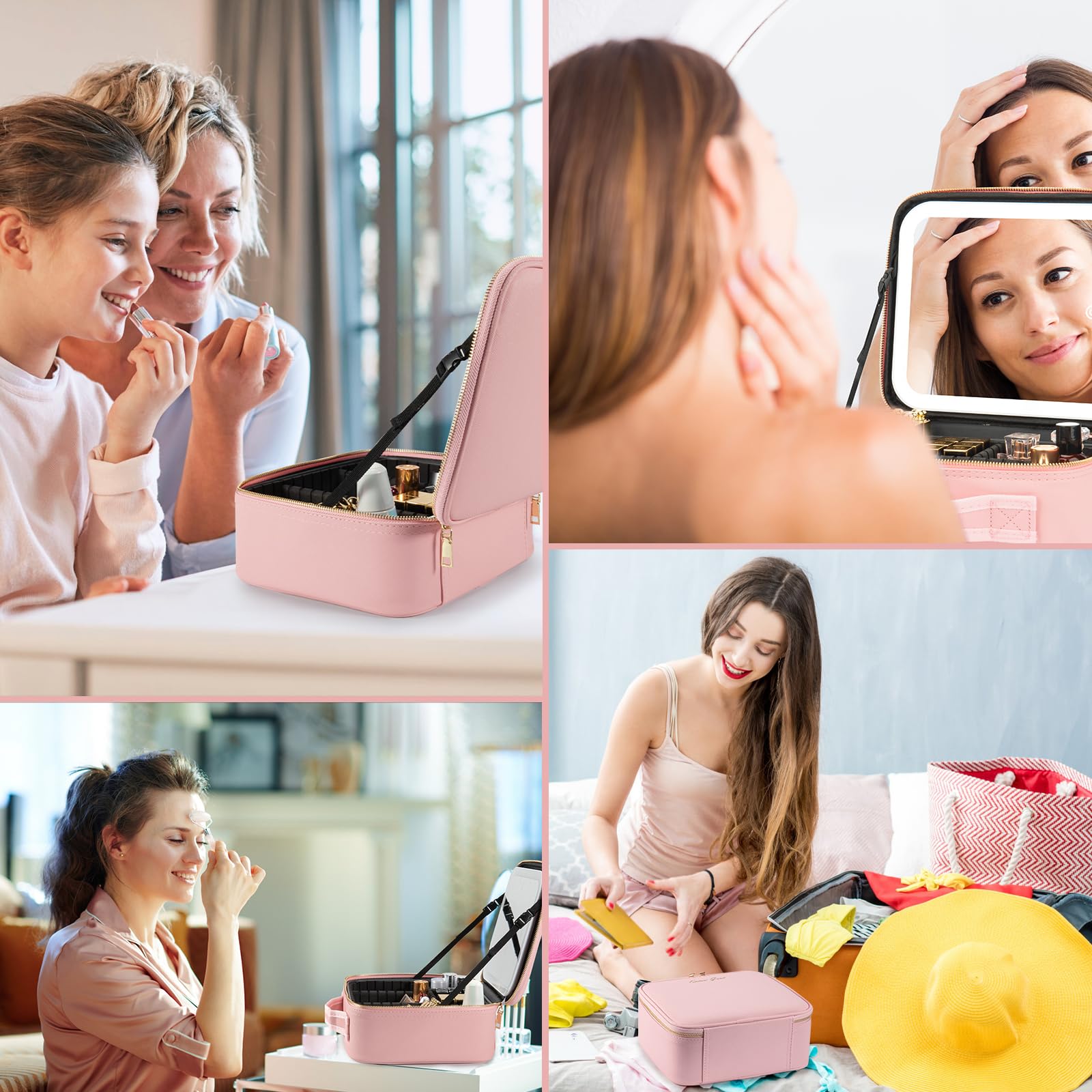Extrei Gent boîte maquillage compacte, cadeau élégant pour femmes.