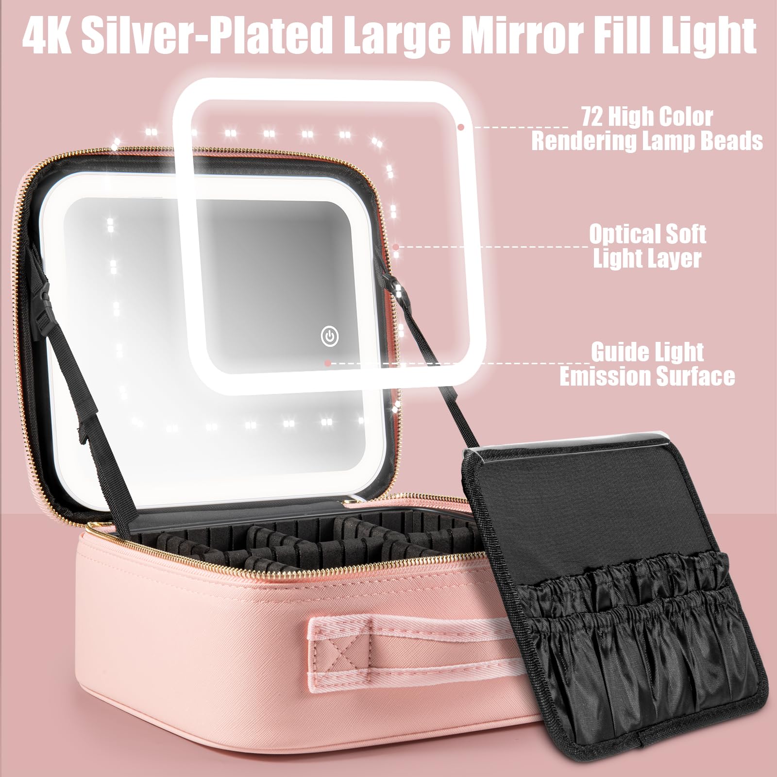 Extrei Gent coffre beauté avec rangement modulable pour accessoires beauté.