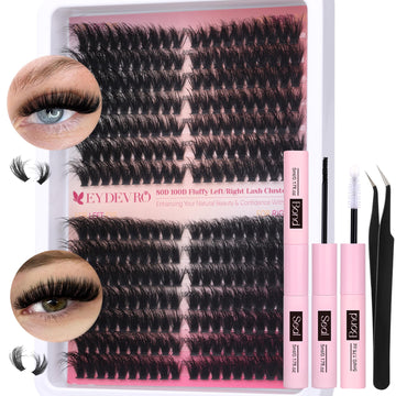 EYDEVRO kit de clústeres voluminosos esponjosos para volumen de pestañas