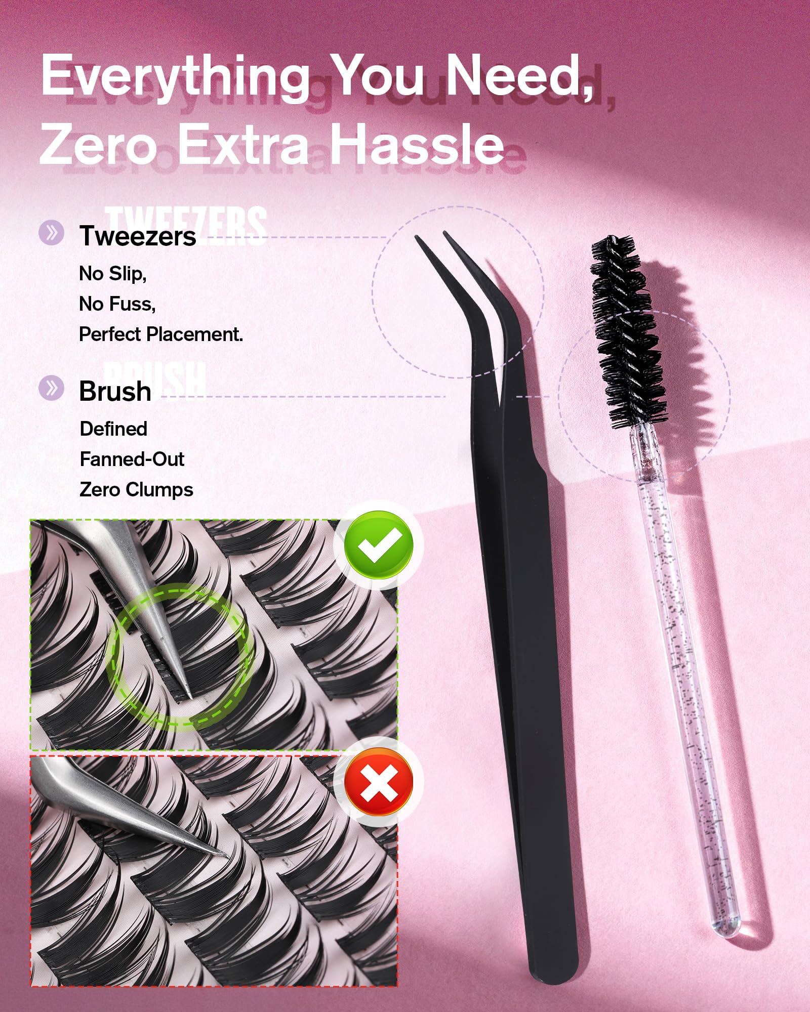 EYDEVRO Lash Bond y Seal ofrecen sujeción duradera para pestañas.