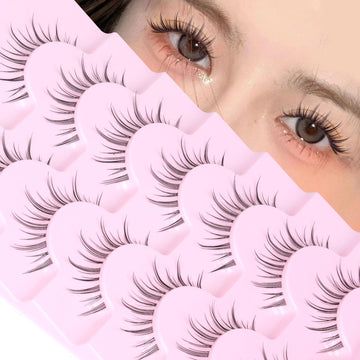 EYDEVRO Moonlight: pestañas con banda transparente para un look natural