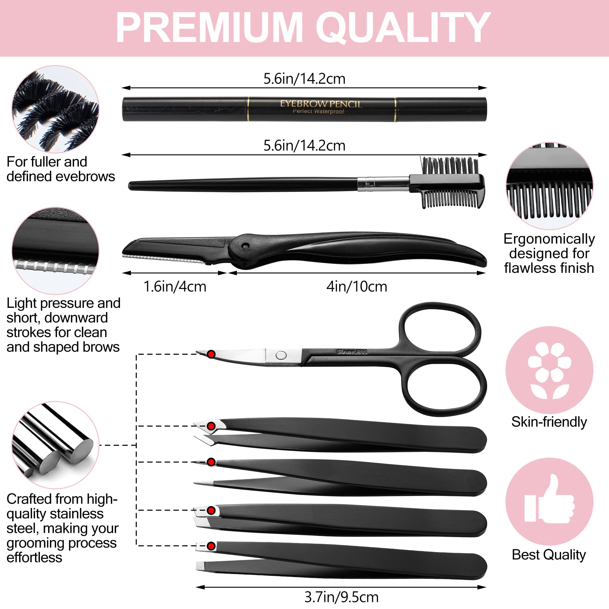 Eyebrow Kit Studio cepillo-peine cejas para peinar y distribuir el vello