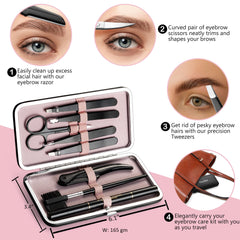 Eyebrow Kit Studio maquinilla cejas para definir líneas sin irritación