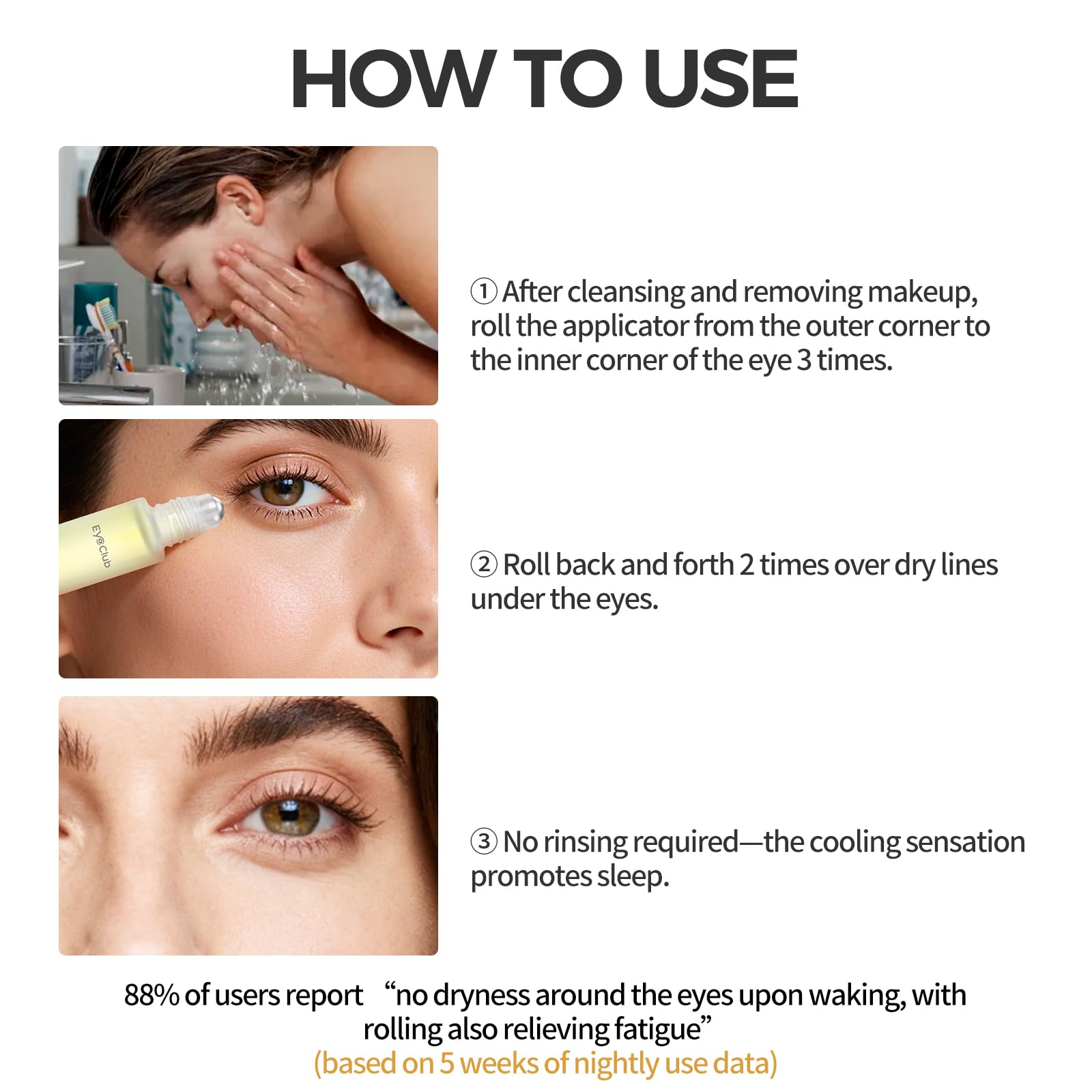 EyeClub Uso Diario: experiencia de cuidado suave y reconfortante.