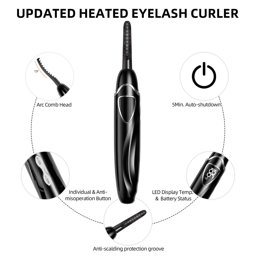 EYECURL S600 ajuste de temperatura, personaliza el rizo según el tipo de pestaña.