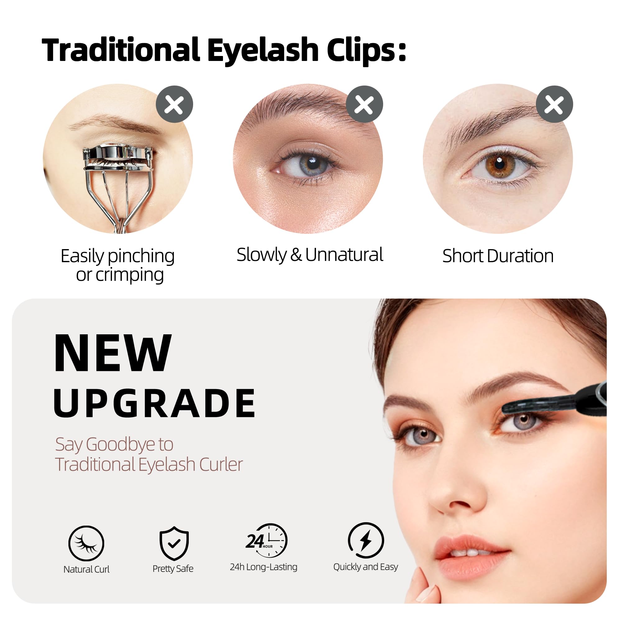 EYECURL S600 pantalla LED, control visual de temperatura para estilo seguro.