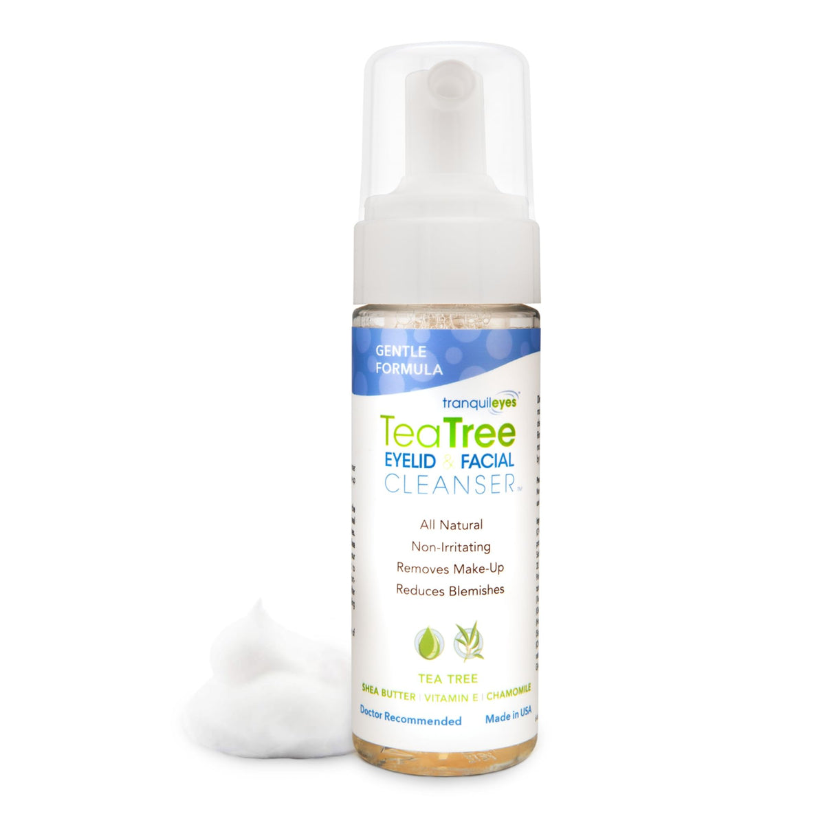 EYEECO botella limpiador espumoso para rostro y ojos, limpieza diaria