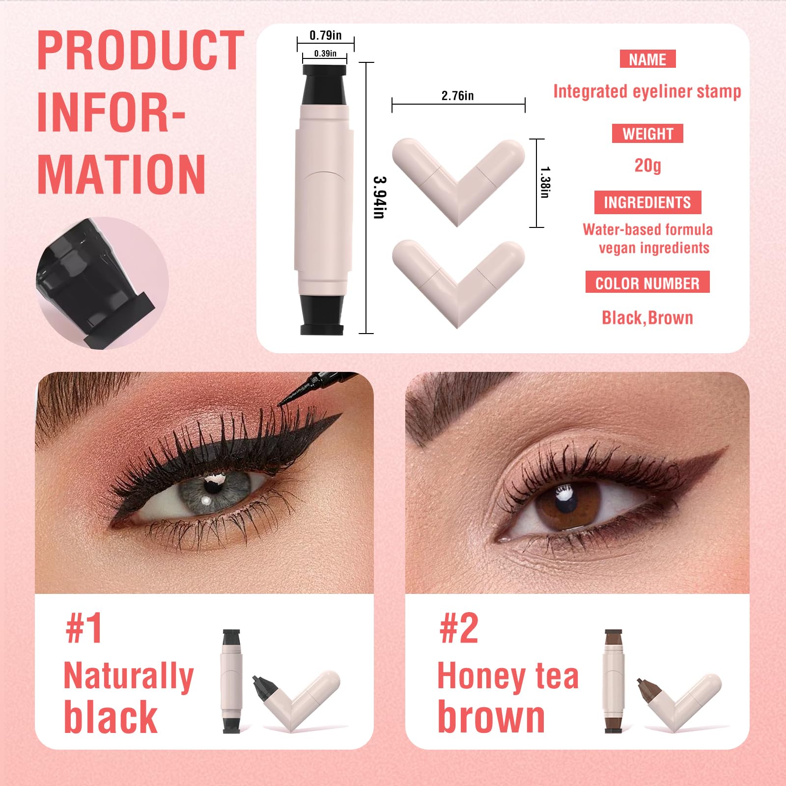 Conjunto delineador-sello: regalo ideal para amantes del maquillaje.