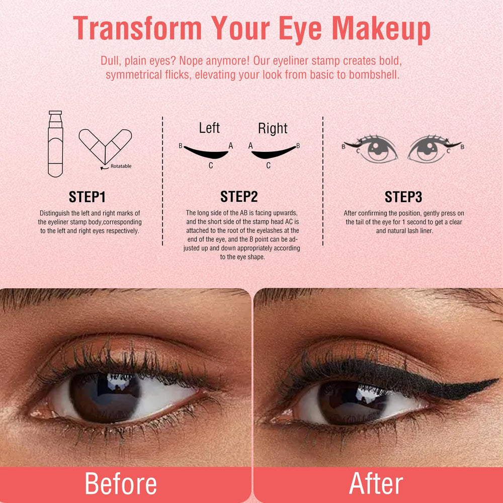 Conjunto delineador-sello: uso versátil como cejas, labios o sombras.