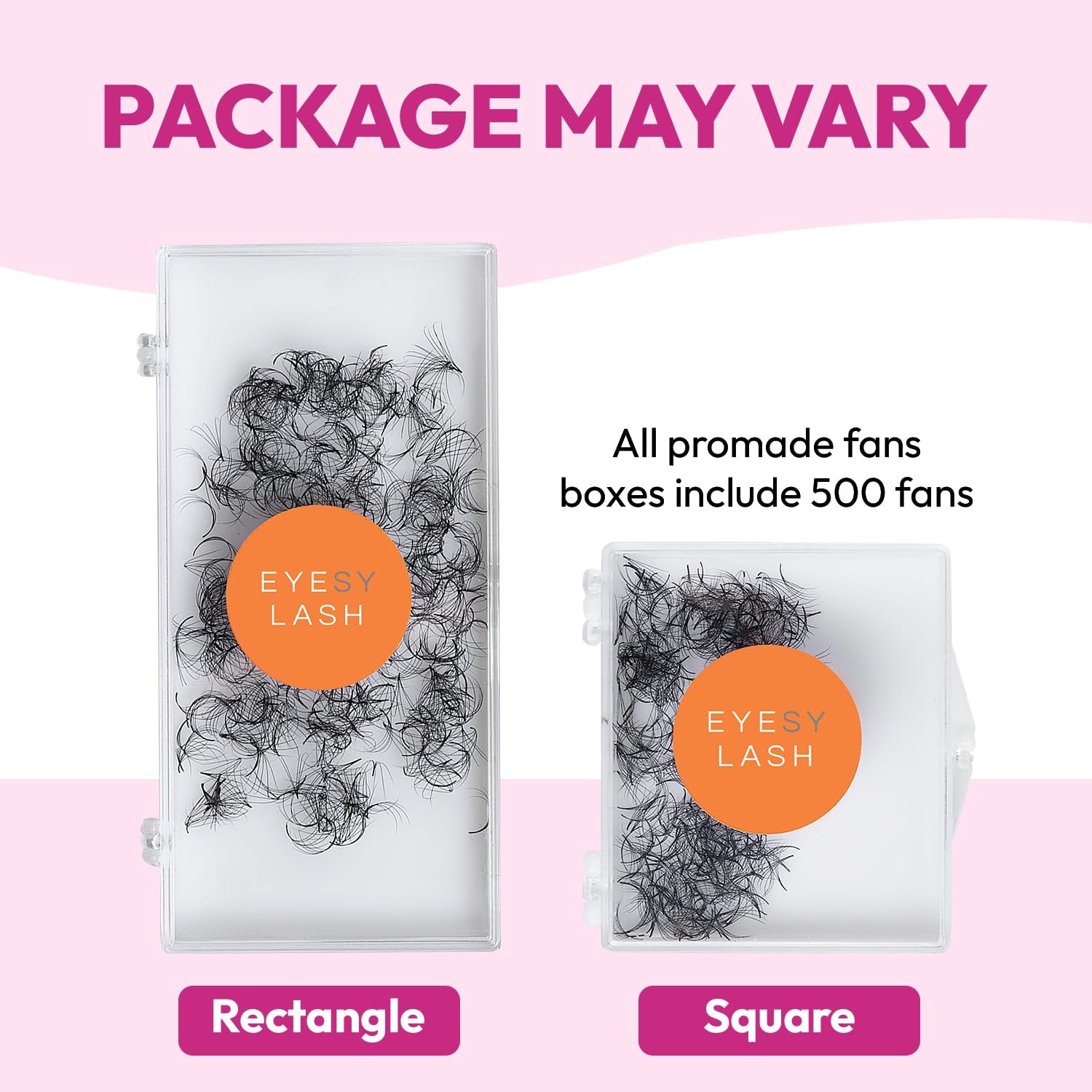 Eyesy Lash Promade Fans fáciles de colocar para principiantes y profesionales.