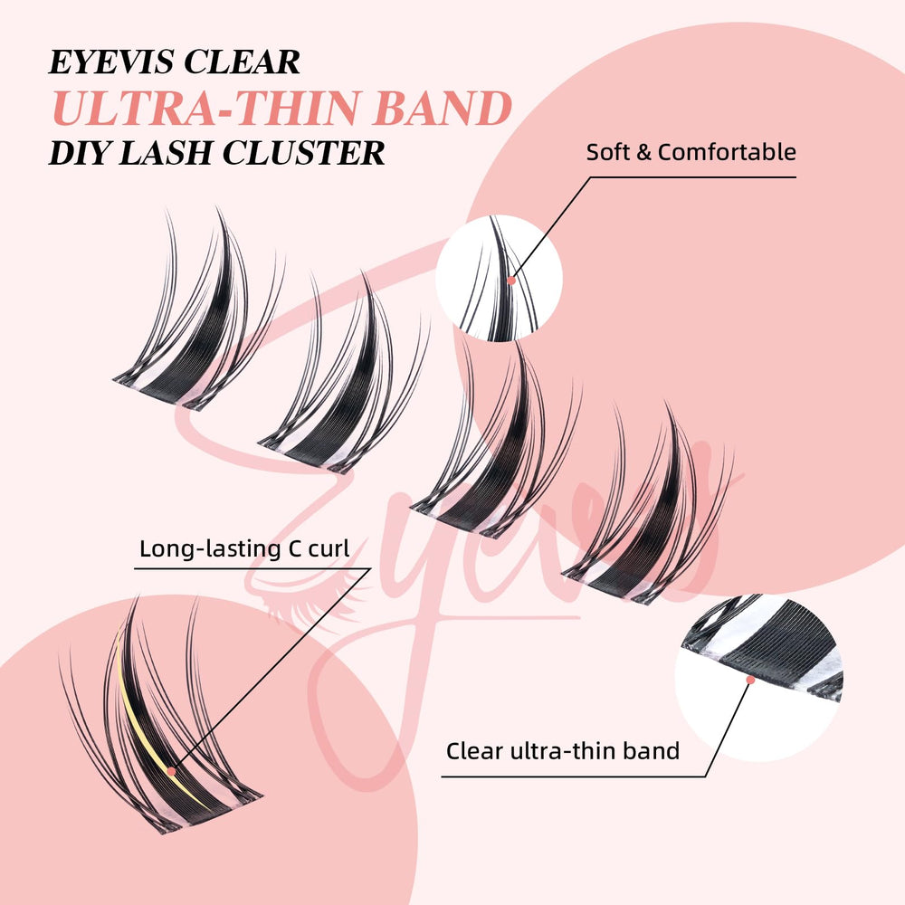 EYEVIS Rizo C para levantar pestañas con efecto dramático y natural.