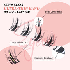 EYEVIS Rizo C para levantar pestañas con efecto dramático y natural.