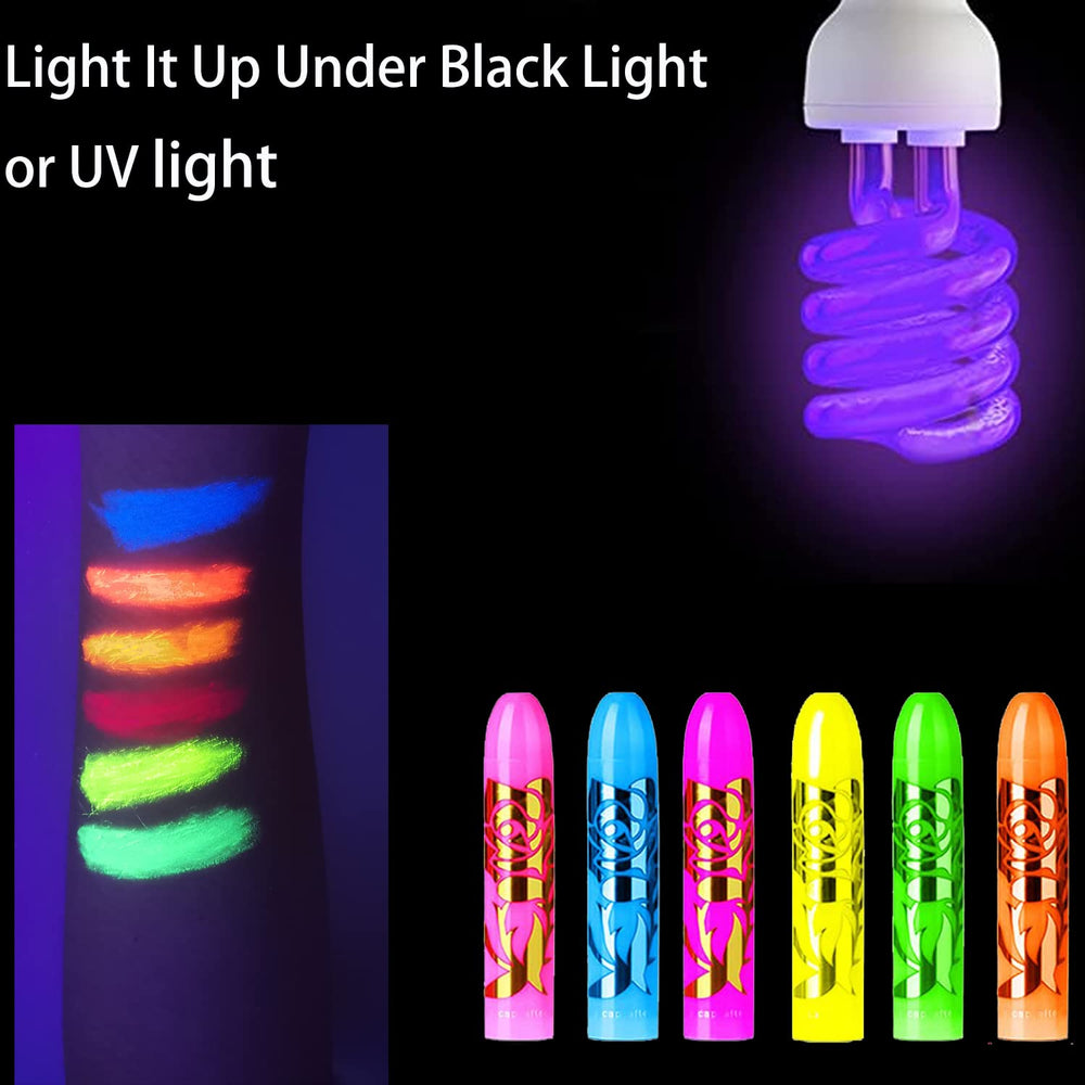 Eyigylyo effet brillance lumière noire néon pour looks éblouissants.