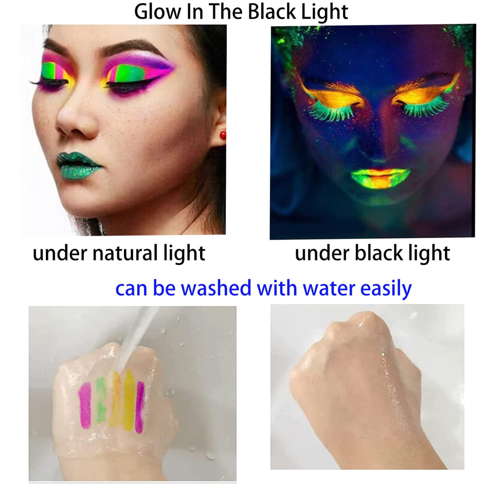 Eyigylyo accessoire fête lumière ultraviolette, parfait pour photos vibrantes.