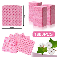 EyvirQic: toallitas para quitar esmalte rosa, rápida absorción y sin pelusas.