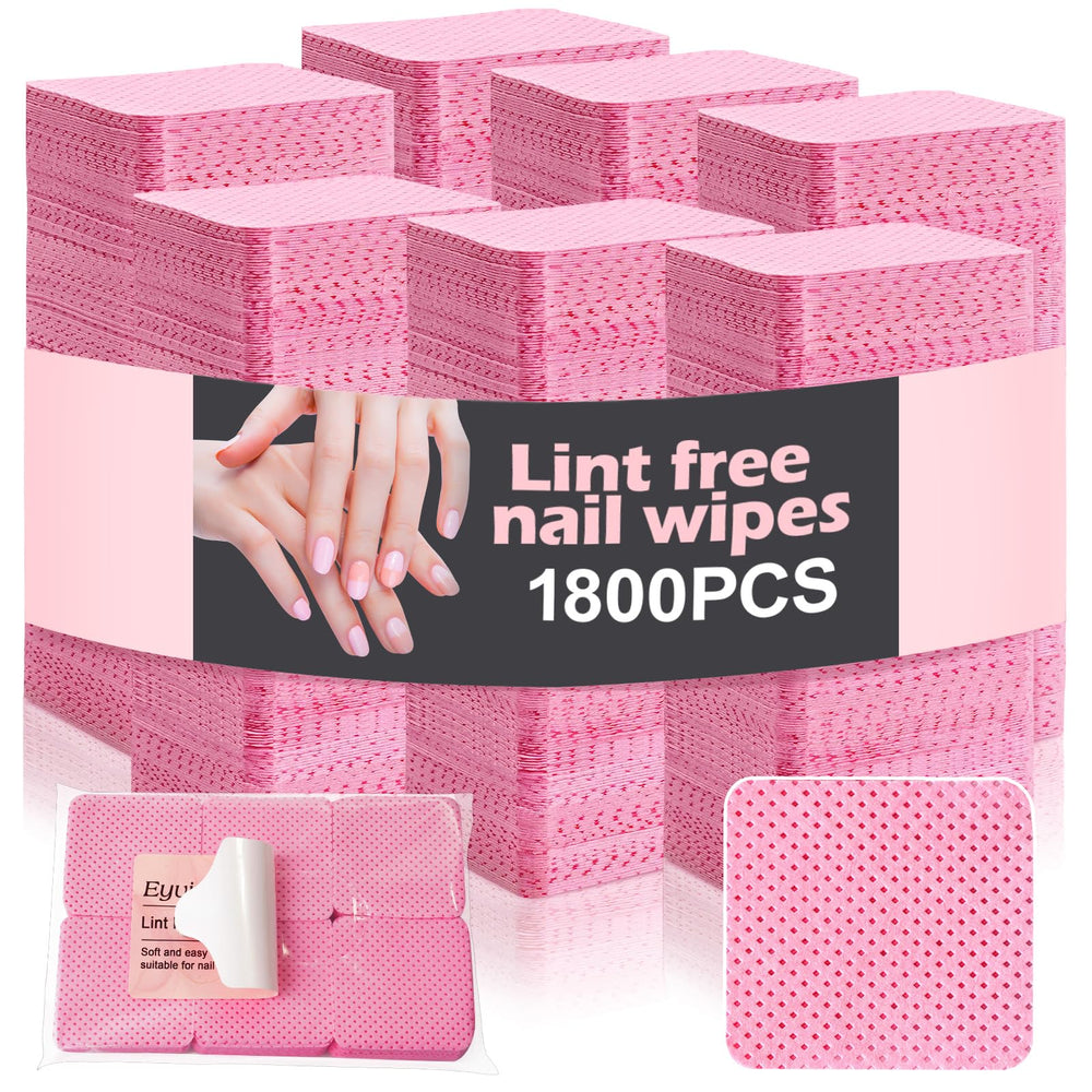 EyvirQic: toallitas para uñas sin pelusa, limpias y suaves para remover esmalte.