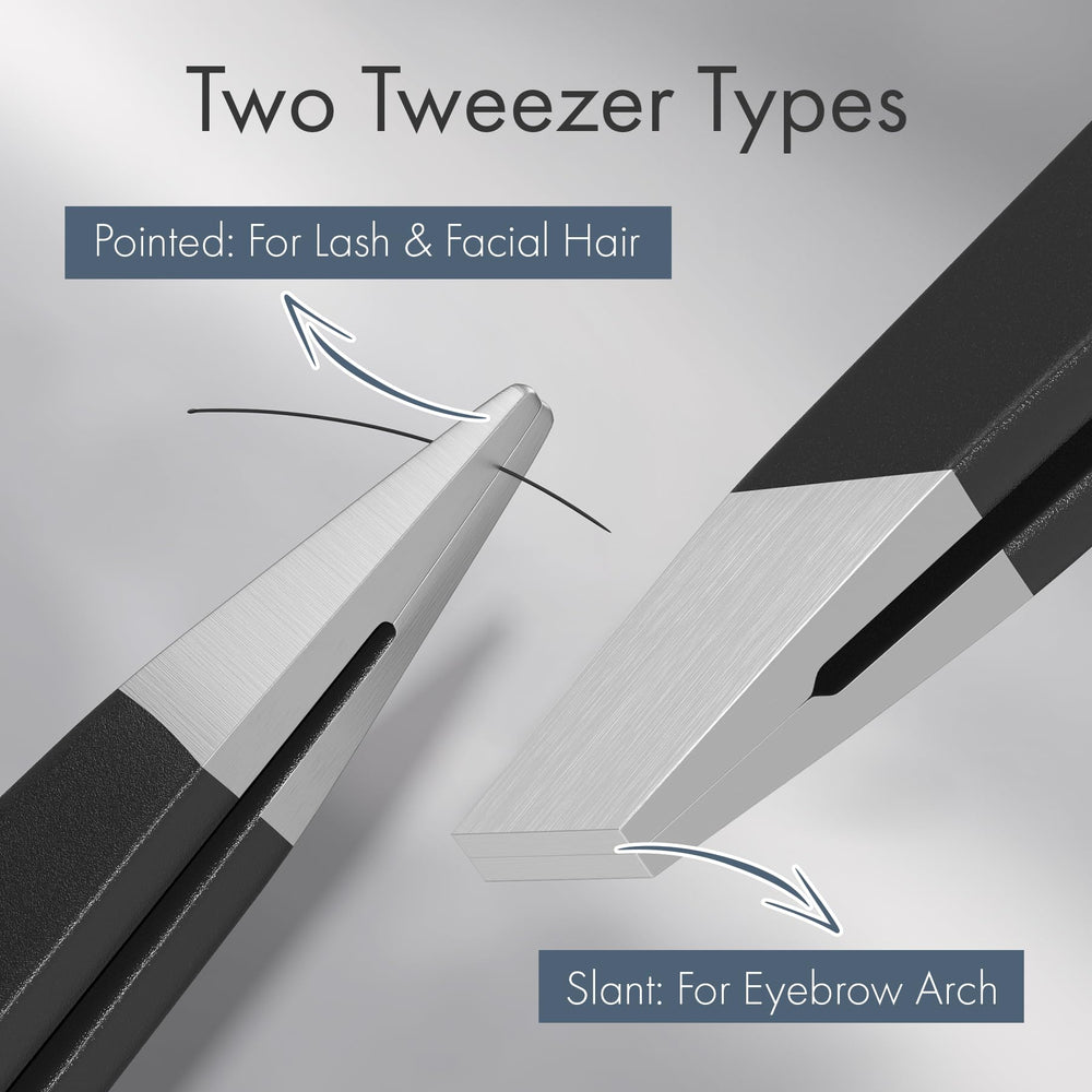 EZ2LIVE pinzas cejas punta apuntada para eliminar pelos finos con control.