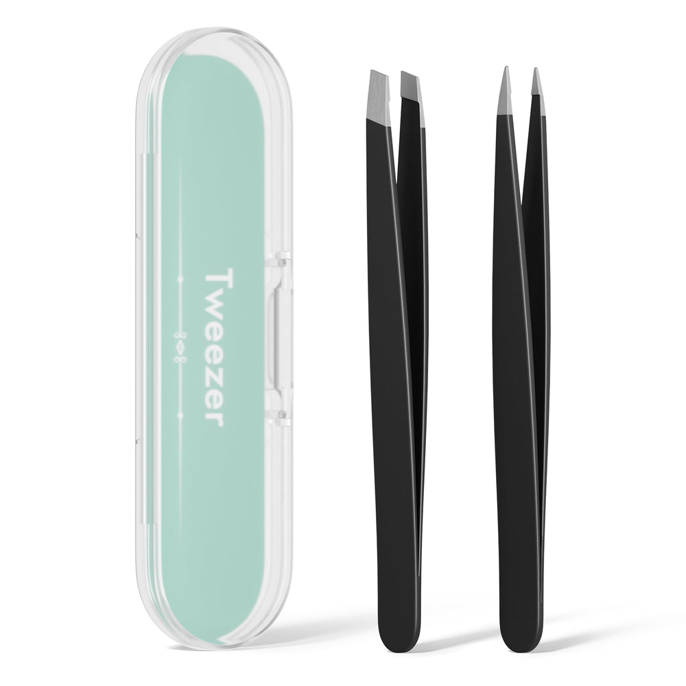 EZ2LIVE pinzas cejas punta inclinada para modelar cejas con precisión.