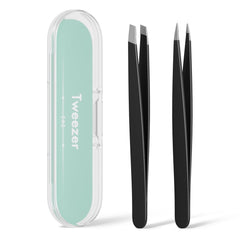 EZ2LIVE pinzas cejas punta inclinada para modelar cejas con precisión.