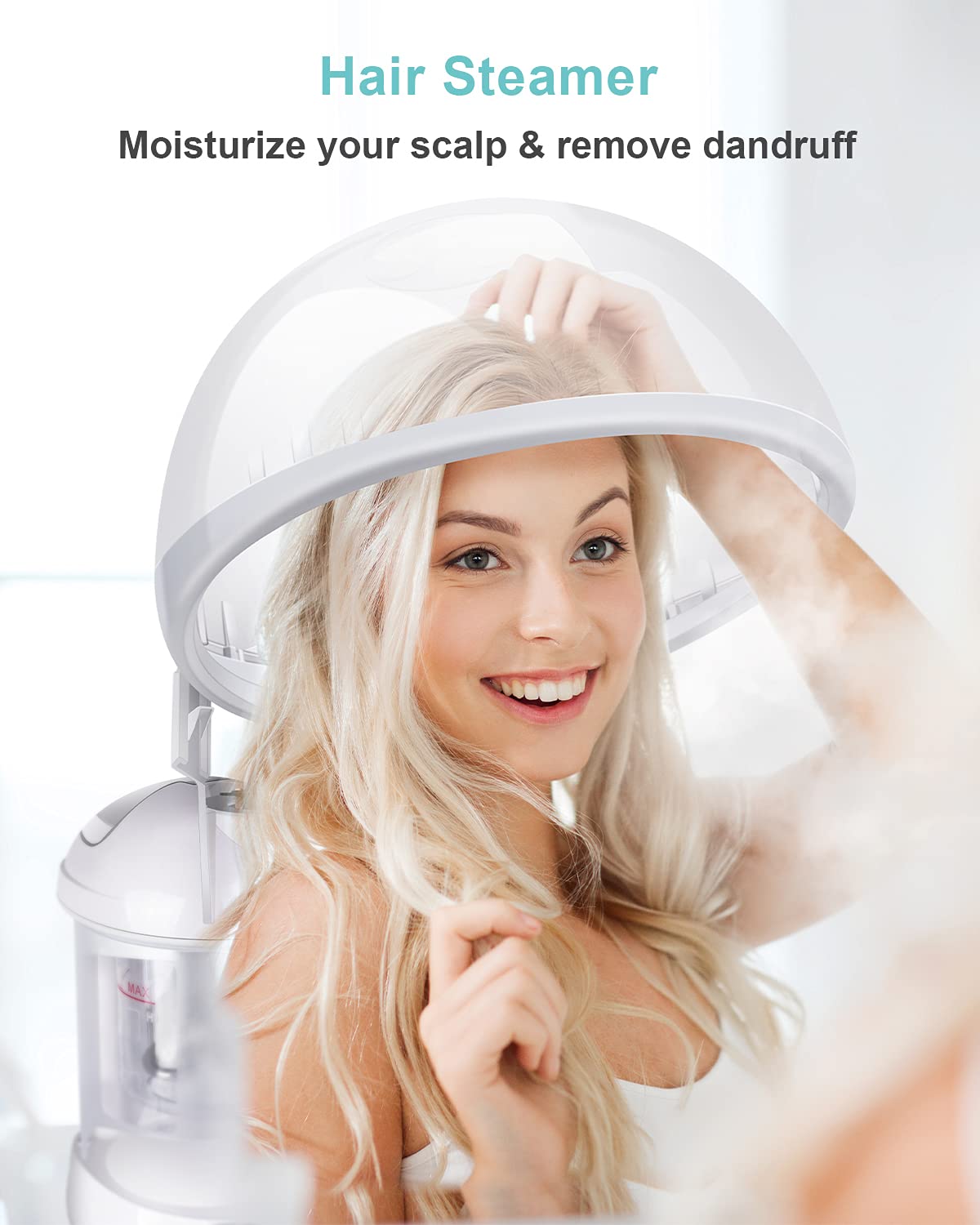 EZBASICS vaporizador facial con calor suave para piel relajada