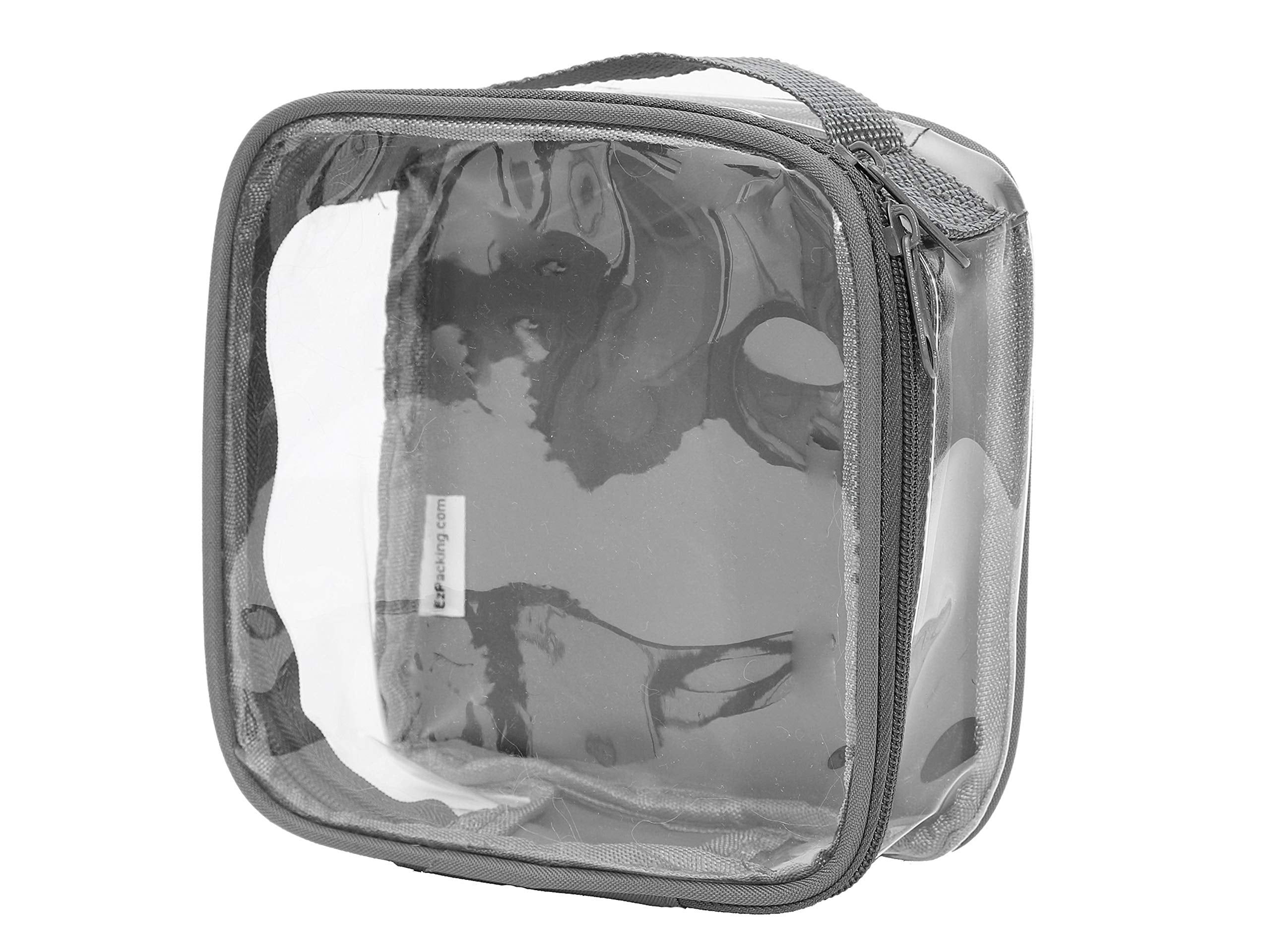 EzPacking bolsa transparente TSA 3-1-1 frontal para organizar líquidos en cabina.