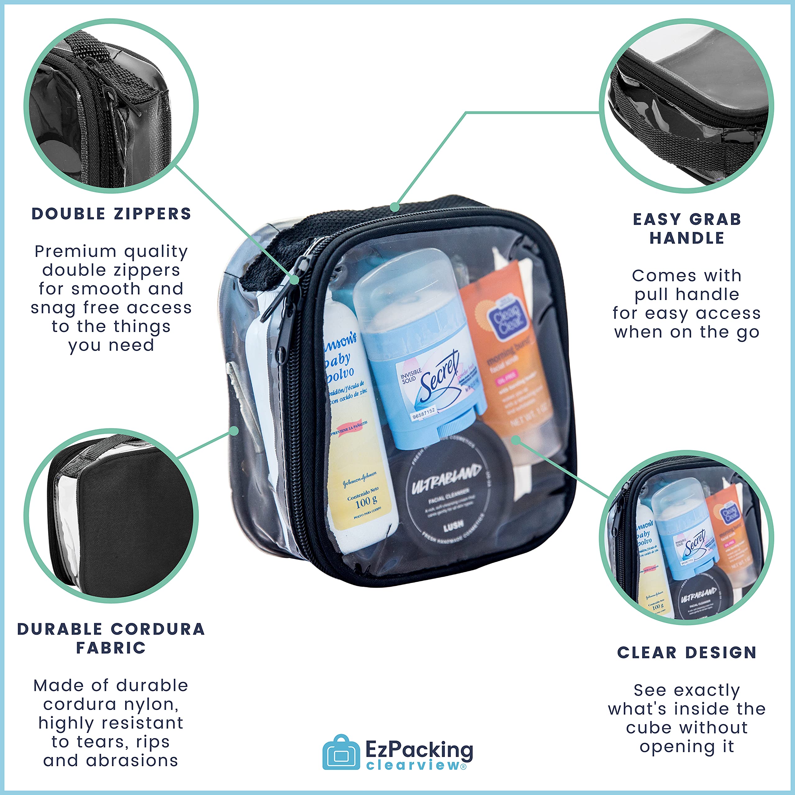EzPacking claridad visual para equipaje y organización personal.