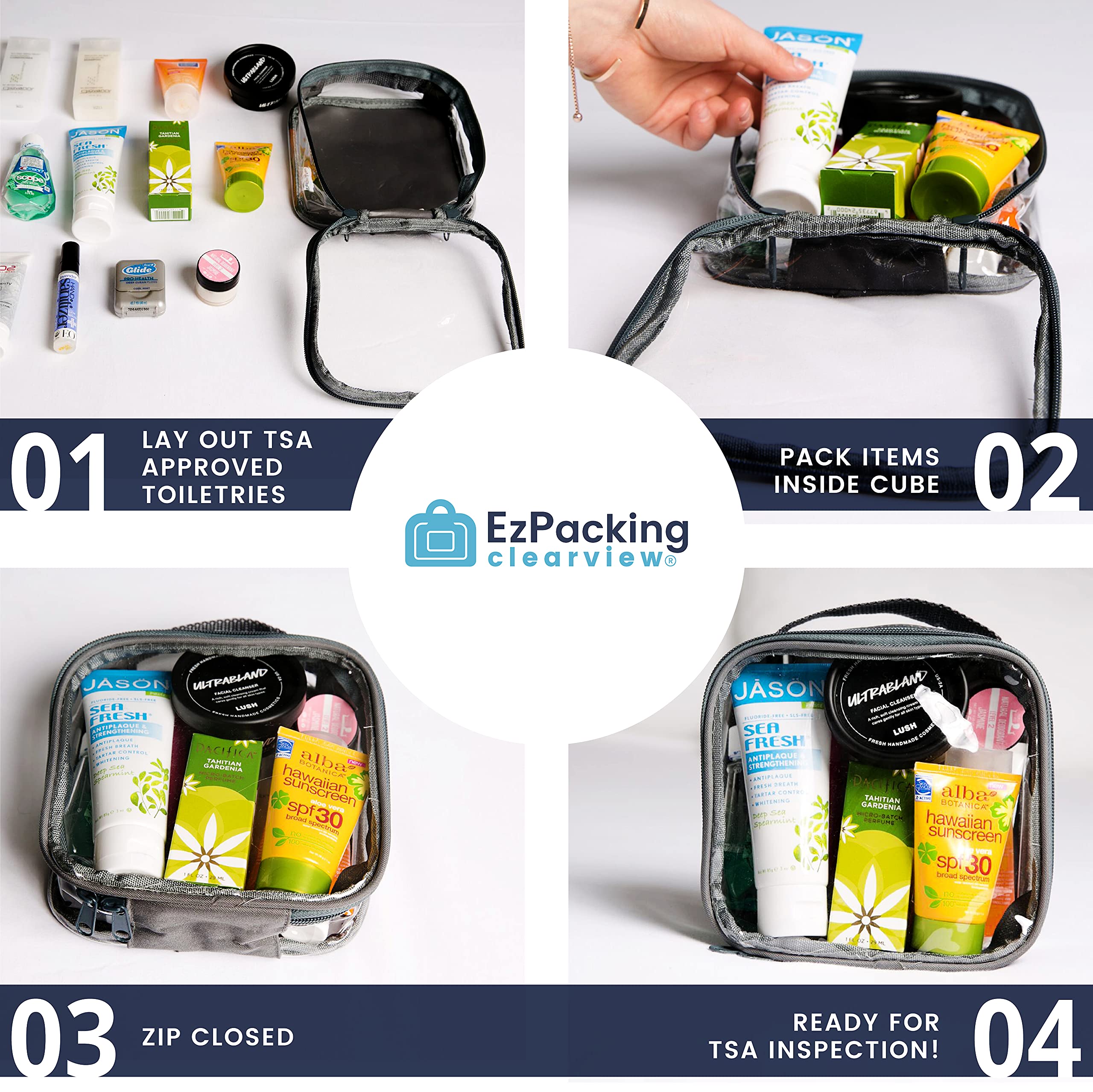 EzPacking materiales duraderos: nylon y vinilo para uso a largo plazo.