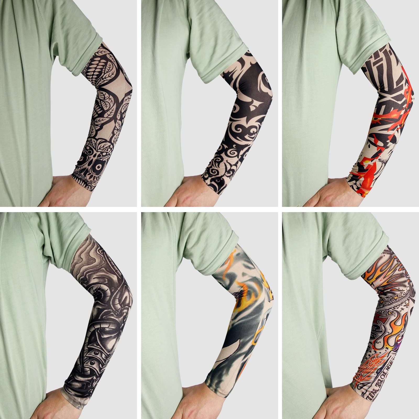 Diseños realistas de tatuaje para mangas de brazo EZYoutdoor.