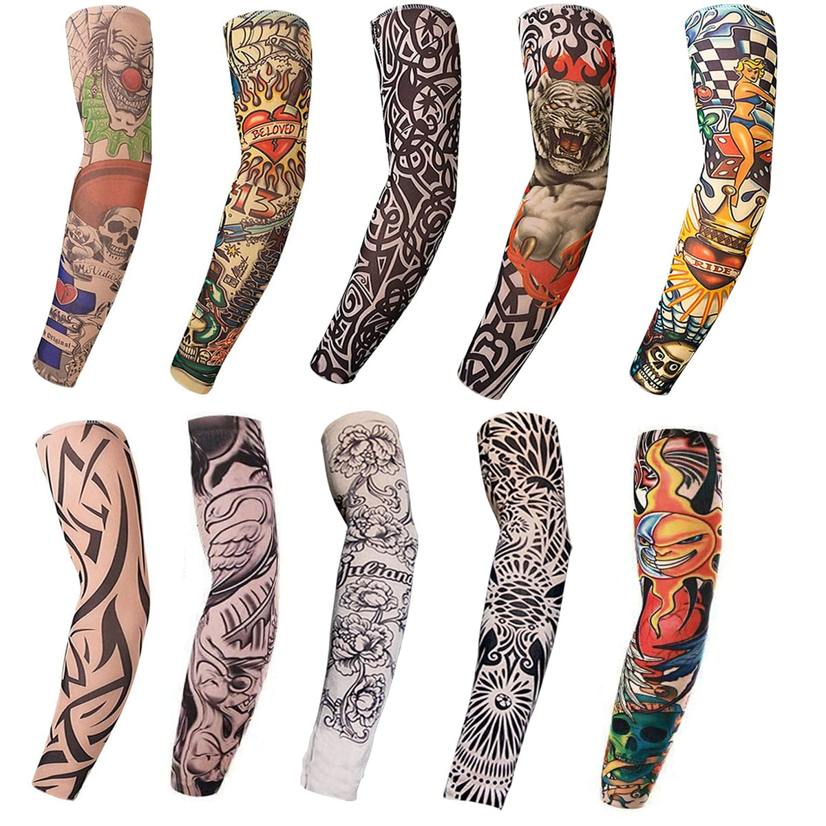 Manga EZYoutdoor tatuaje-realista para estilo audaz y protección UV.
