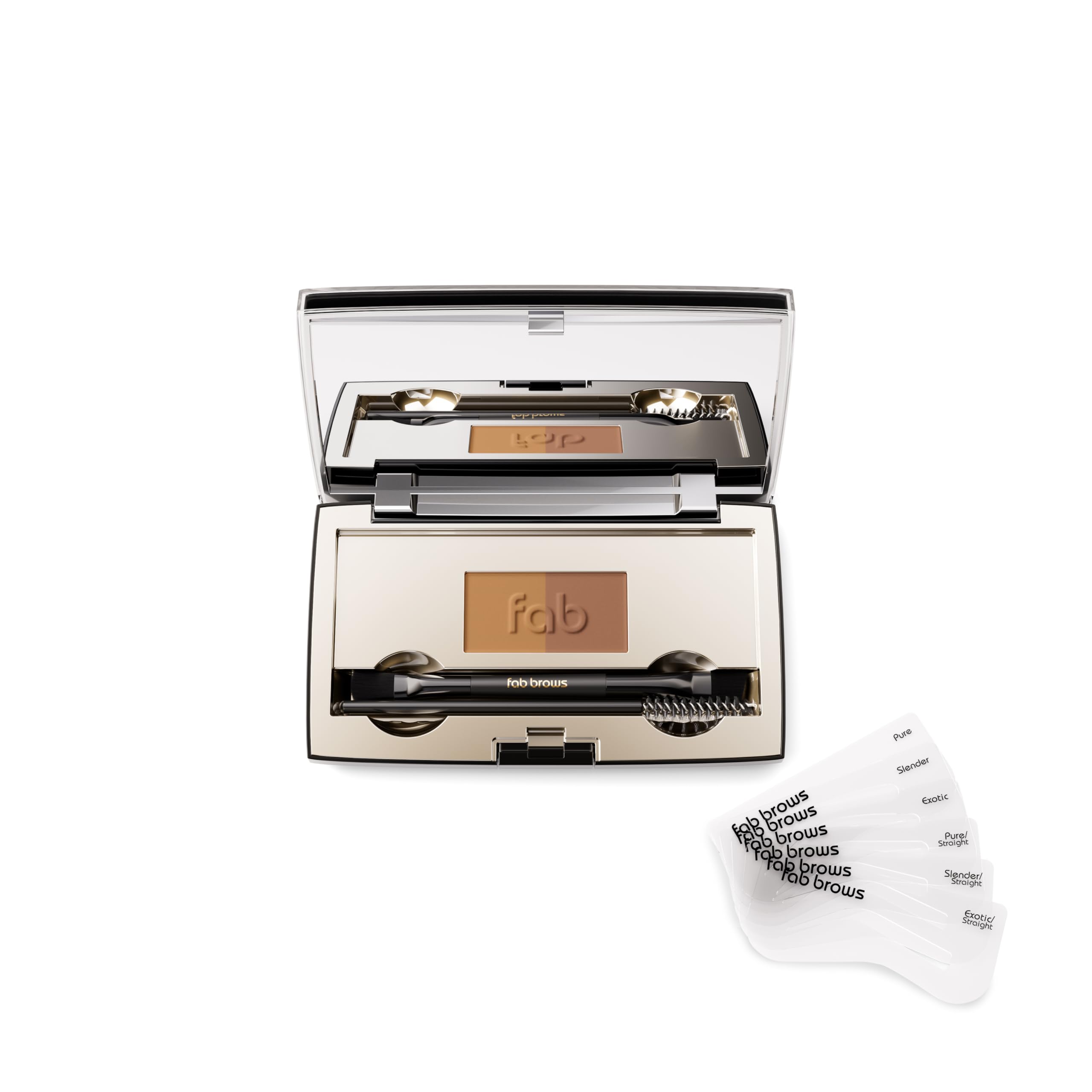 Fab Brows Duo: plantillas para cejas para definir el arco con precisión