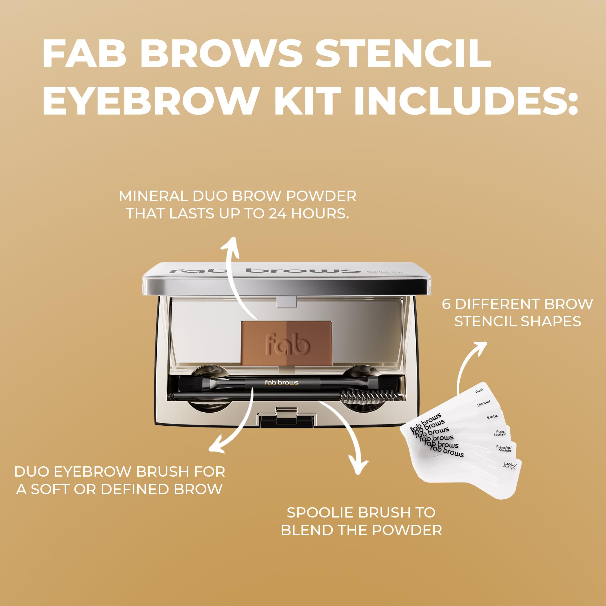 Fab Brows Duo Espejo Ampliador: visión detallada para definir cejas con precisión.