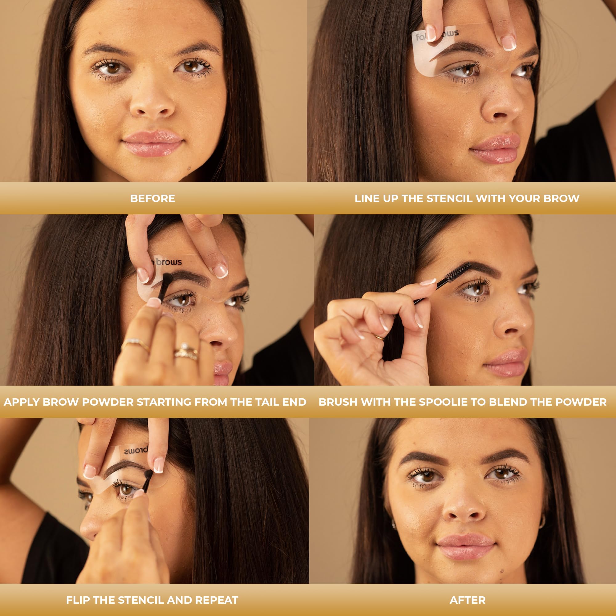 Fab Brows Duo: kit de plantillas para profesionales y aficionados