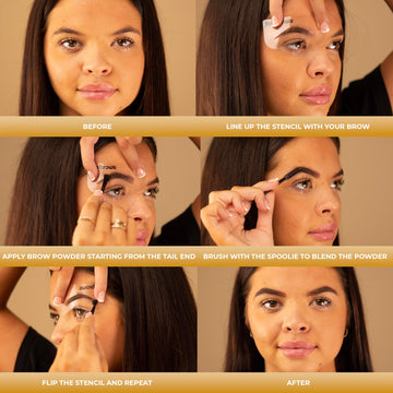 Fab Brows Duo: kit de plantillas para profesionales y aficionados