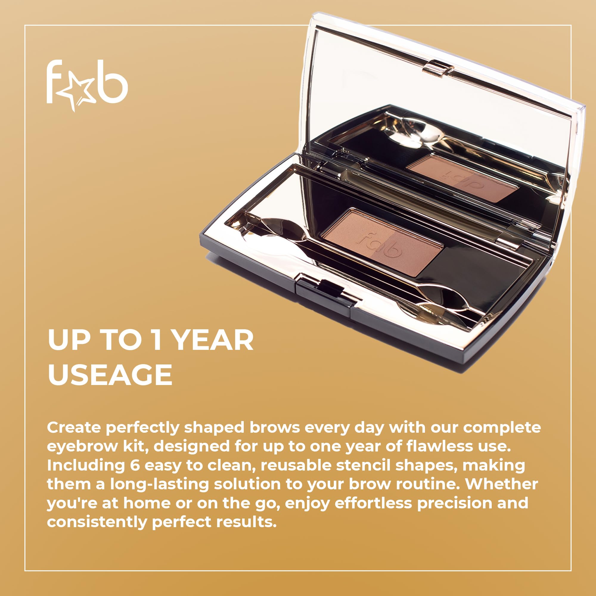 Paleta de tonos de Fab Brows Duo para adaptar el color a tu cabello