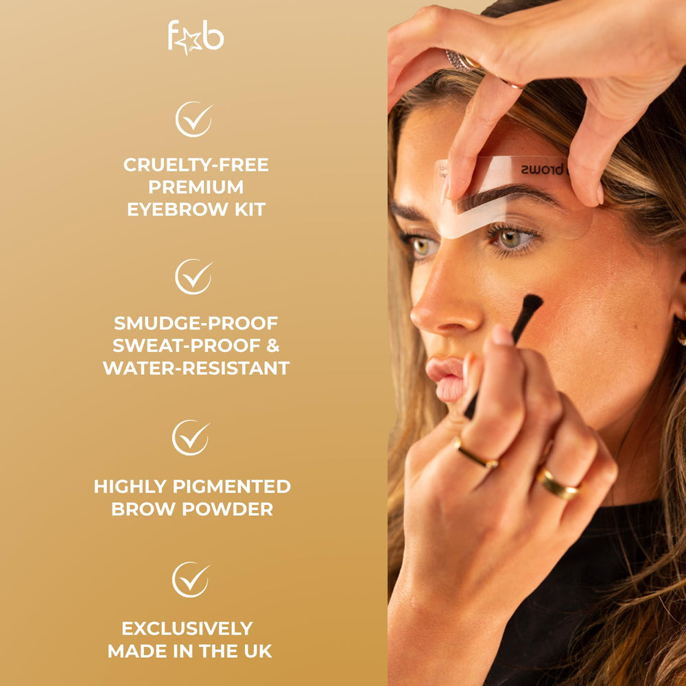 Fab Brows Duo Polvos Cejas Compactos: color pigmentado y mezcla fácil para tono armonioso.