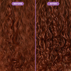 Fable & Mane brume anti-frizz pour cheveux lisses après application.