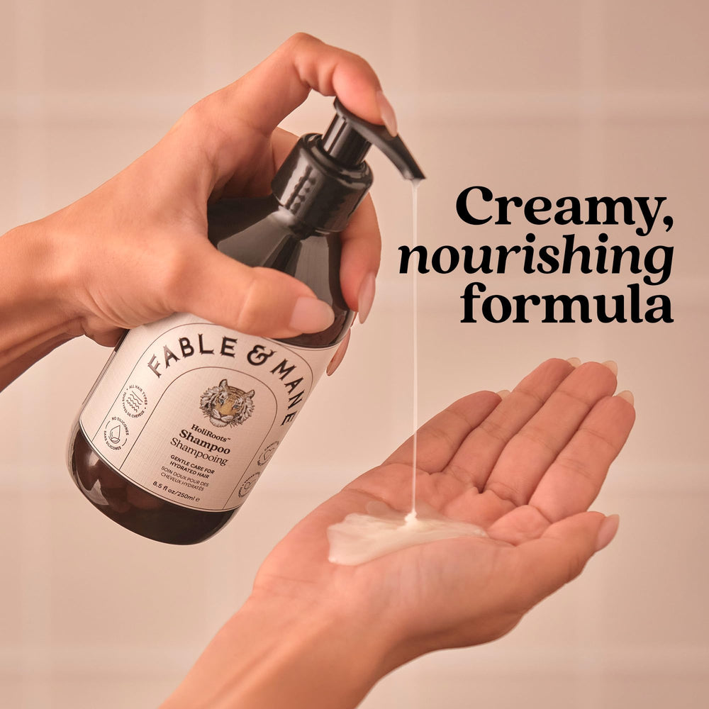 Cabello tras lavado con Fable & Mane, brillo y suavidad