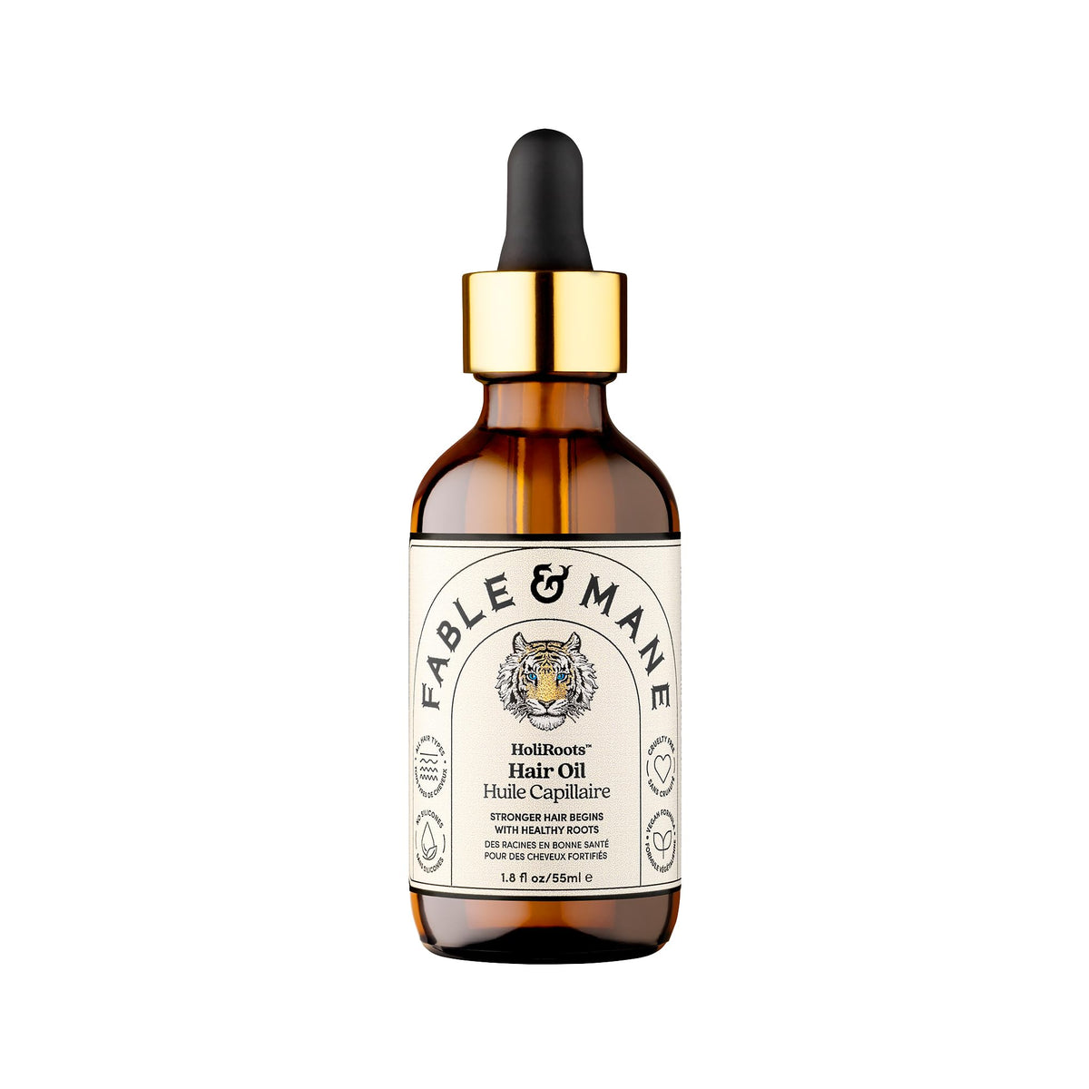Fable & Mane HoliRoots: botella de aceite para cuidado capilar diario